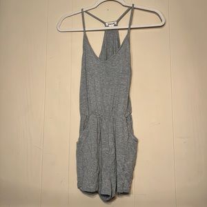 Grey lightweight romper size small
